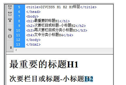 HTML常用标签的优化