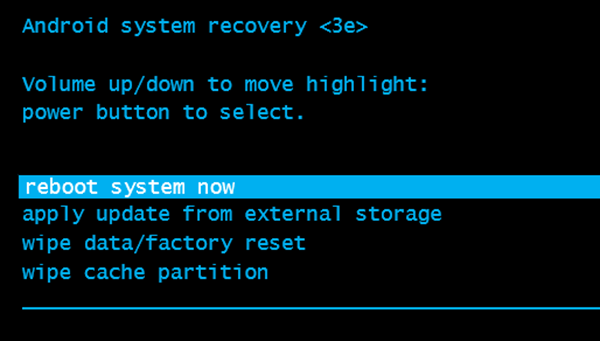 reboot system now什么意思