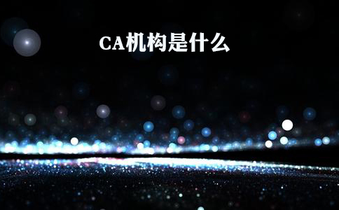 CA机构介绍