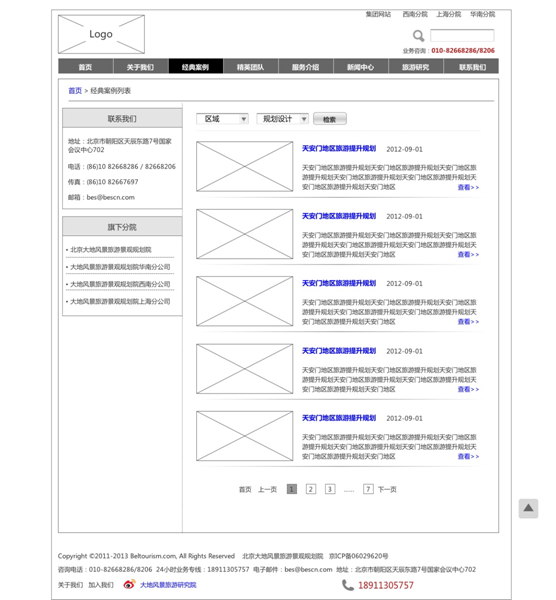 网站的框架进行整理-产品介绍